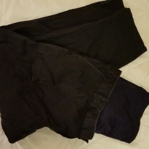 Maternity GAP black cropped chinos